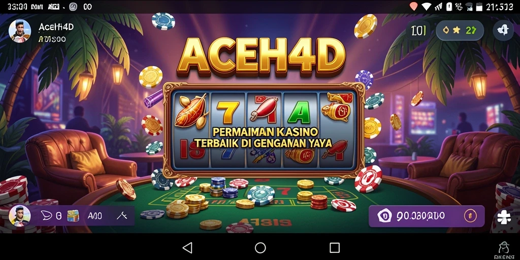 Tampilan screenshot ACEH4D menampilkan keseruan bermain Kasino.