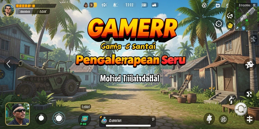 Tangkapan layar utama GAMERP menampilkan gameplay yang menyenangkan dan penuh warna.