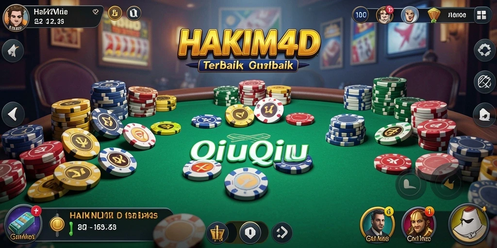 Tampilan gameplay QiuQiu yang seru di HAKIM4D.