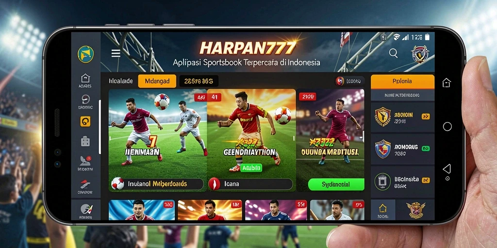Tampilan gameplay menarik di aplikasi Sportsbook HARAPAN777.