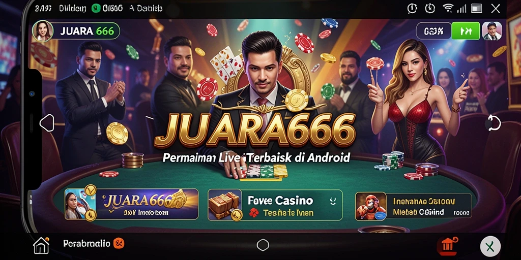 Screenshot JUARA666 menampilkan keseruan permainan Live Casino.