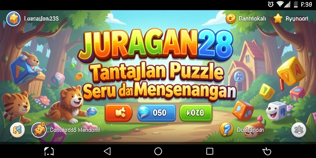 Tampilan gameplay JURAGAN28 yang menantang dan interaktif.