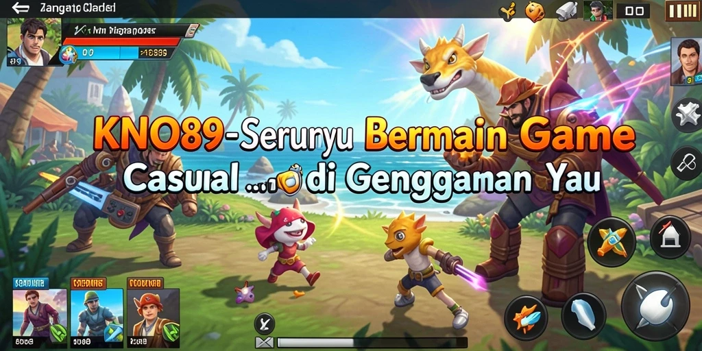 Screenshot utama KNO89 menampilkan gameplay yang menyenangkan dan interaktif.