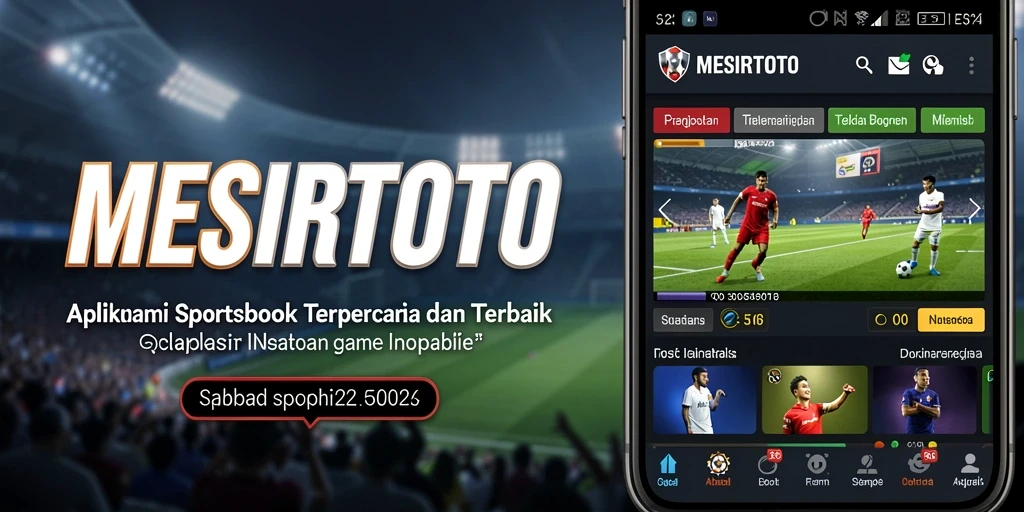 Tampilan gameplay Sportsbook yang menarik di MESIRTOTO.