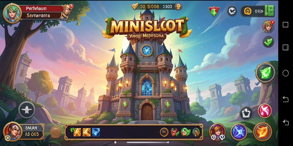 Screenshot gameplay menawan dari MINISLOT dengan aksi Tower Defense.