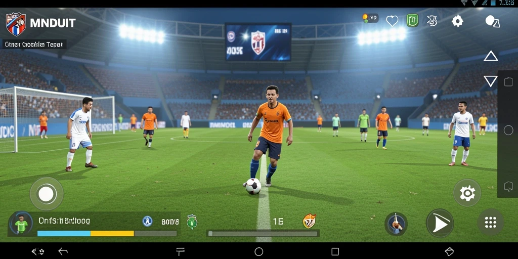 Tampilan gameplay <strong>MNDUIT</strong> yang seru dan menegangkan saat pertandingan.