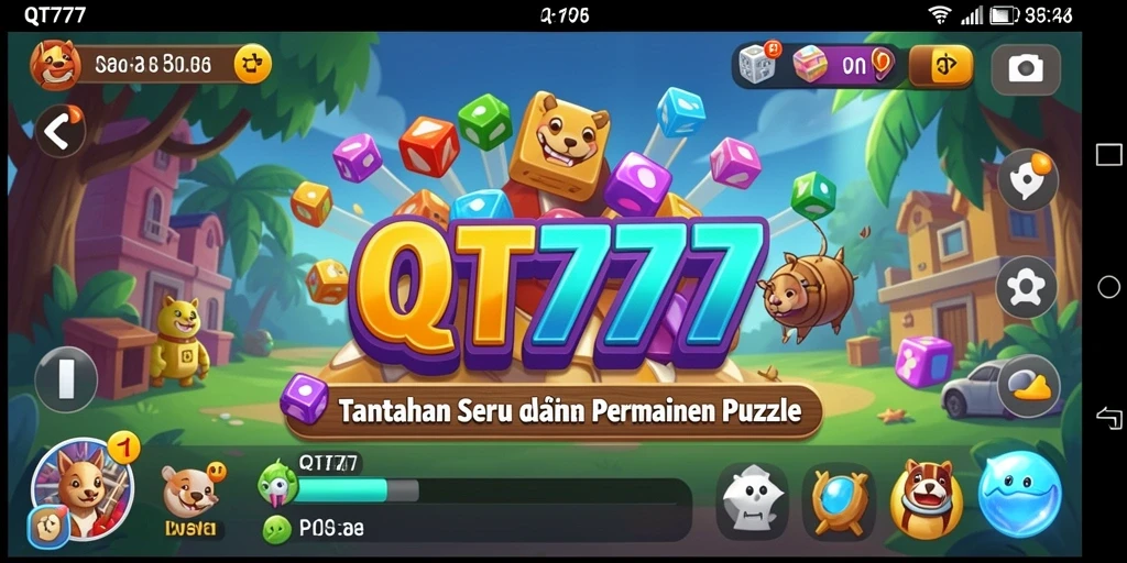 Gameplay QT777 menampilkan teka-teki menarik yang menantang otak.