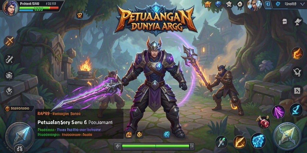 Tampilan gameplay seru dengan karakter yang menakjubkan.