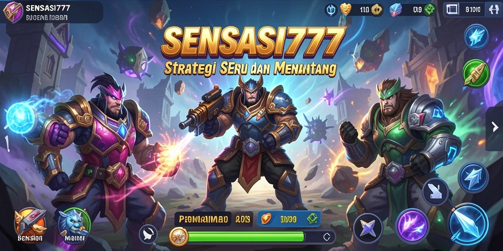 Tampilan gameplay SENSASI777 yang menantang dan strategis.
