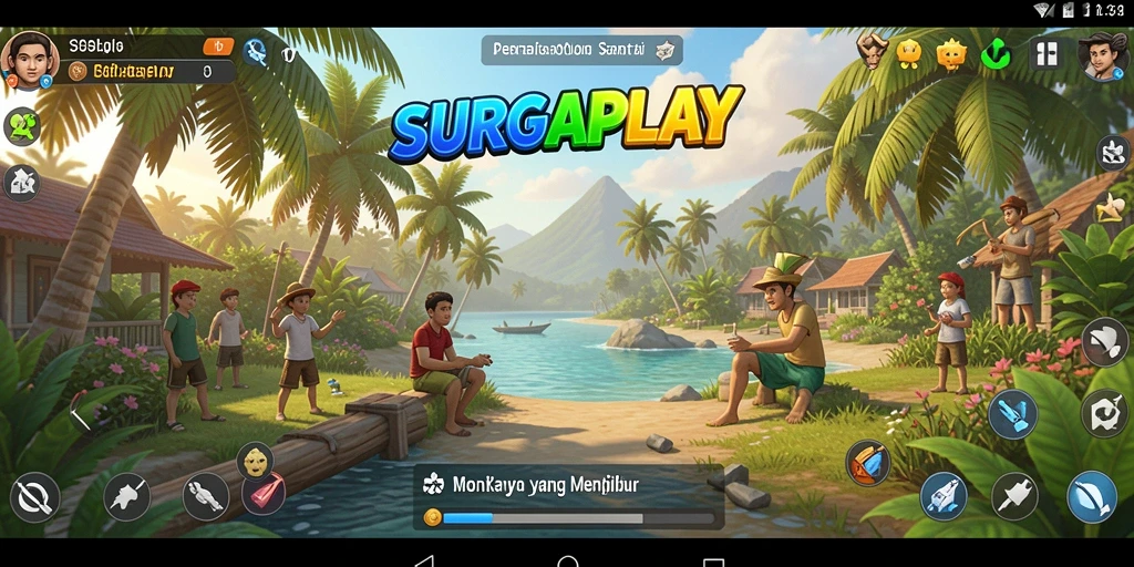 Tampilan gameplay SURGAPLAY yang mengasyikkan dan penuh warna.