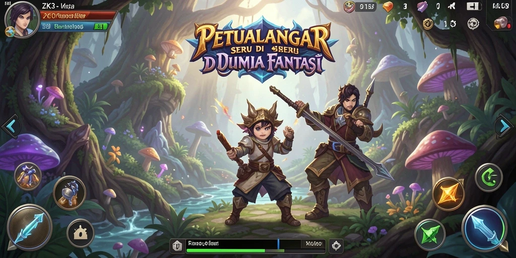 Gameplay ZK3 menampilkan aksi petualangan seru dengan grafis menakjubkan.