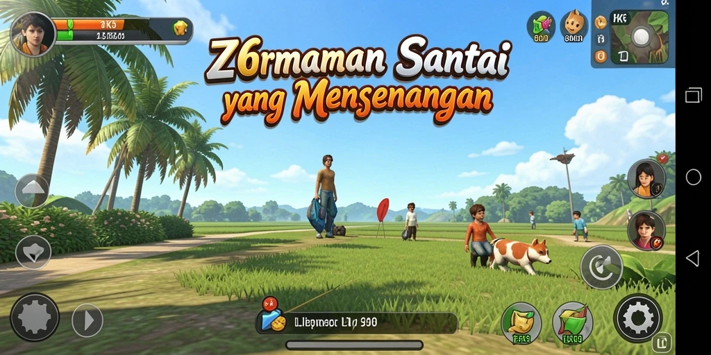 Screenshot gameplay ZK6 menunjukkan keseruan bermain yang menghibur.